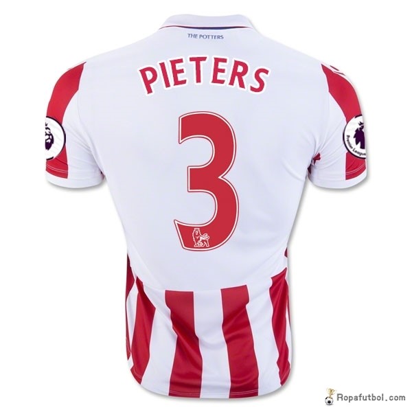 Camiseta Stoke City Replica Primera Ropa Pieters 2016/17 Rojo